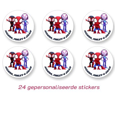 Spidey and friends sticker