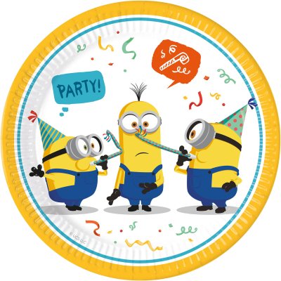 Minions Borden FSC 23cm - 8 stuks