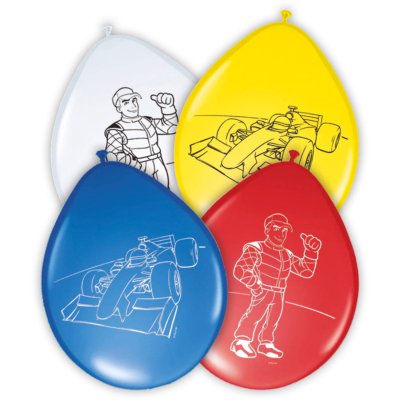 Formule 1 Ballonnen - 8 stuks