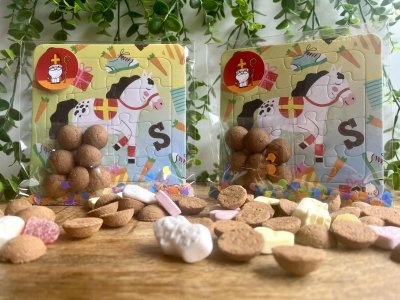Traktatie sint / sinterklaas puzzel