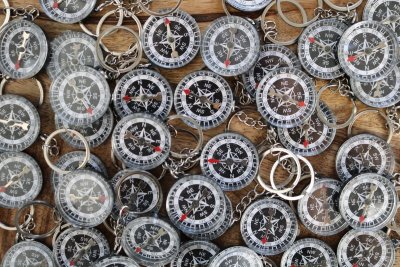 Kompas sleutelhanger