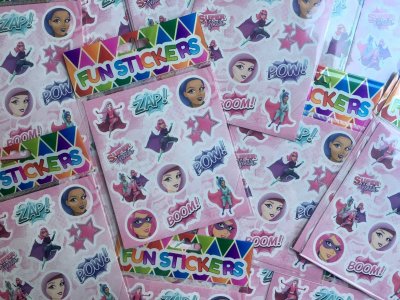 Fun stickers supergirls