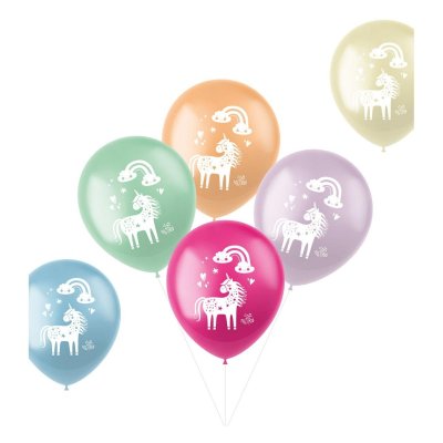 Unicorns & Rainbows Ballonnen, 6st.