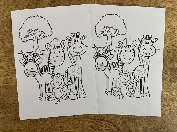 Traktatie jungle met waskrijtjes Traktatie jungle met waskrijtjes