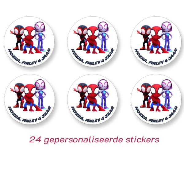 Spidey and friends sticker