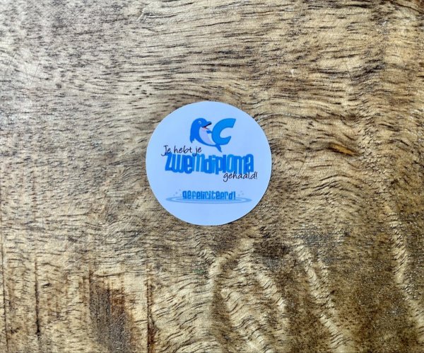 Sticker zwemdiploma C Sticker zwemdiploma C