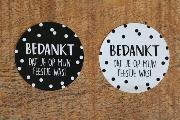 Bedankt dat je op mijn feestje was Bedankt dat je op mijn feestje was