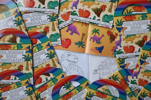 Traktatie Dinosaurus kleurboekje met potloodjes Traktatie Dinosaurus kleurboekje met potloodjes
