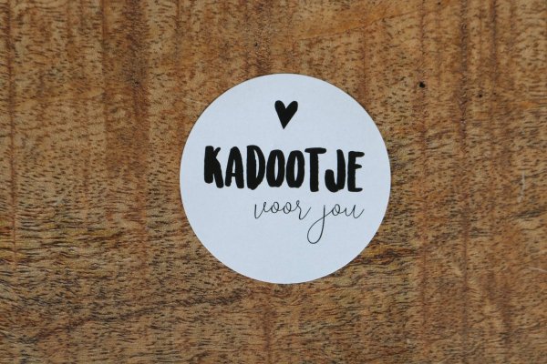 Sticker kadootje voor jou Sticker kadootje voor jou