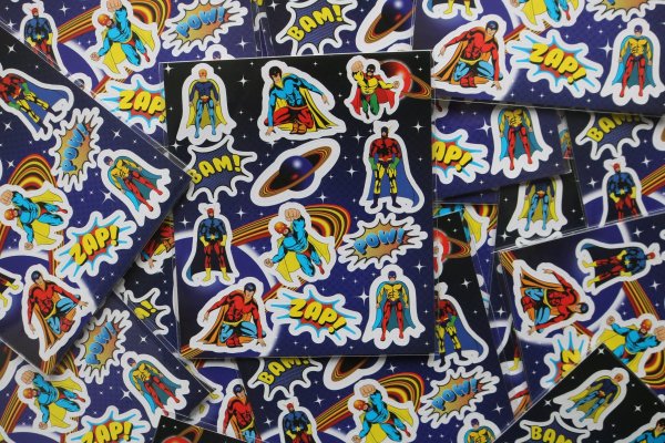 Superhelden stickers Superhelden stickers