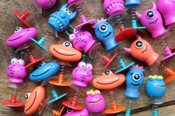 Monsters op springveer Monsters op springveer
