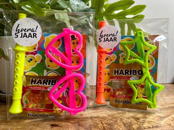 Partybril met blokfluit traktatie Partybril met blokfluit traktatie