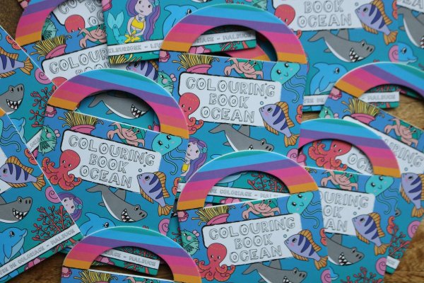 Zeedieren kleurboekje met stickers Zeedieren kleurboekje met stickers