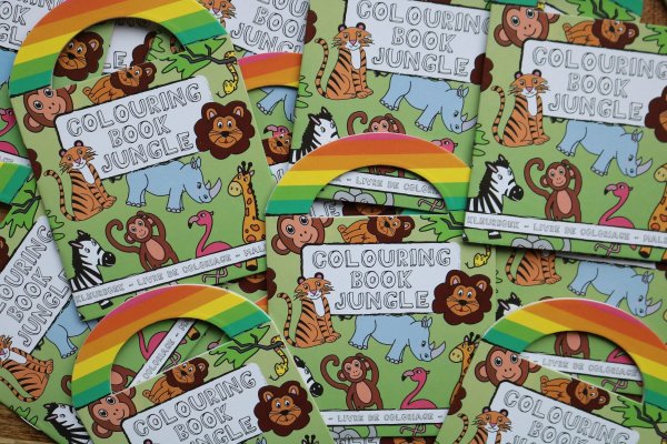 Jungle dieren kleurboekje met stickers Jungle dieren kleurboekje met stickers
