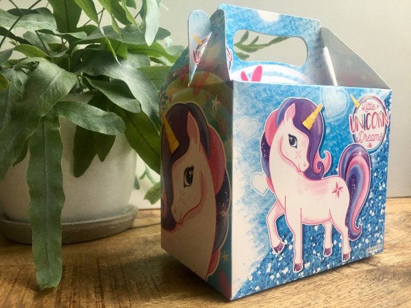 Traktatiebox / Menubox Unicorn / eenhoorn (2) Traktatiebox / Menubox Unicorn / eenhoorn (2)