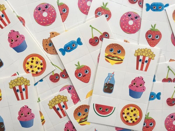 Fun tattoo food faces Fun tattoo food faces