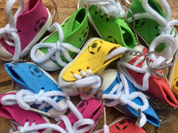 Voetbalschoen sleutelhanger Voetbalschoen sleutelhanger