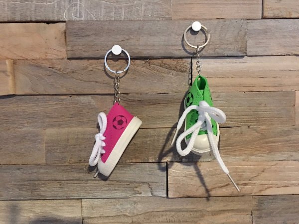 Voetbalschoen sleutelhanger Voetbalschoen sleutelhanger