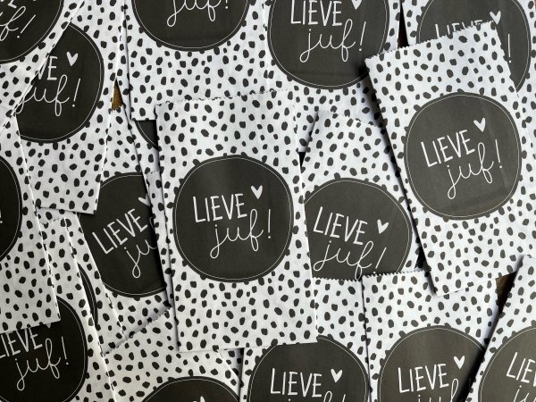 Kraft zakje - Lieve juf! Kraft zakje - Lieve juf!