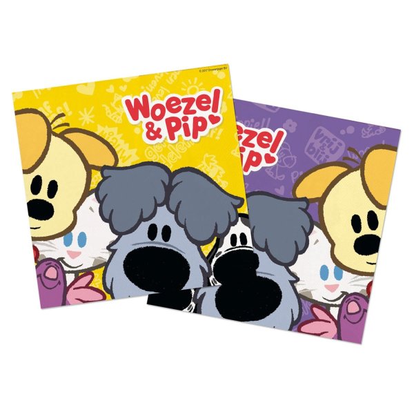 Woezel & Pip Servetten, 20st. Woezel & Pip Servetten, 20st.