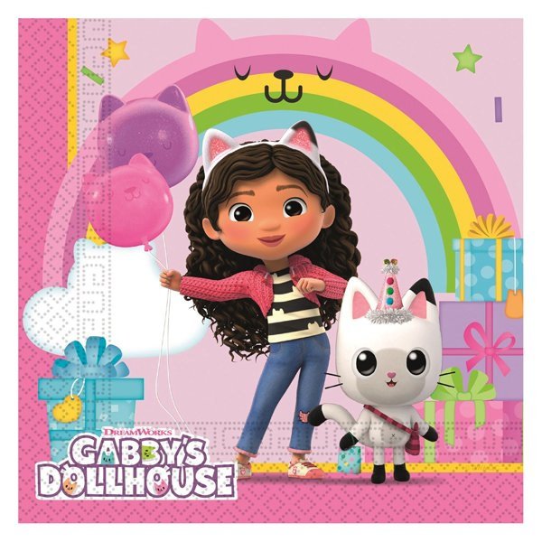 Gabby's Poppenhuis Servetten, 20st. Gabby's Poppenhuis Servetten, 20st.