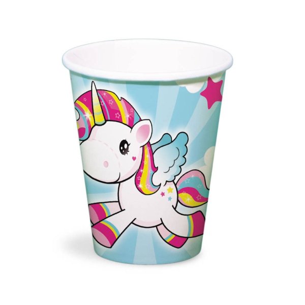 Unicorn Bekers, 8st. Unicorn Bekers, 8st.